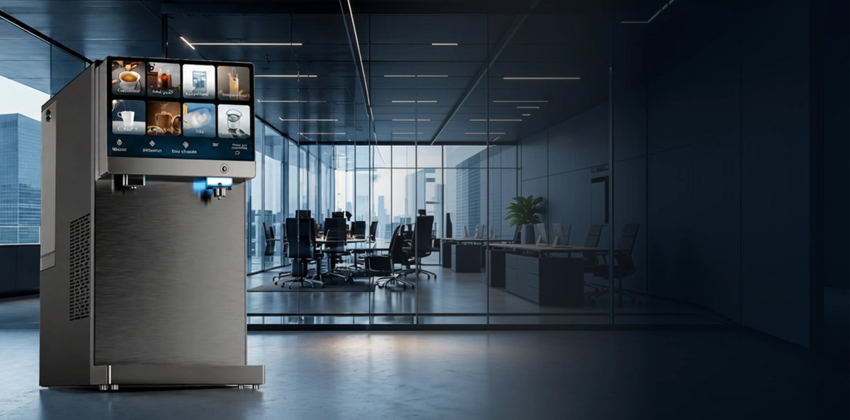 Fontaine X-Water dans des bureaux d'entreprise
